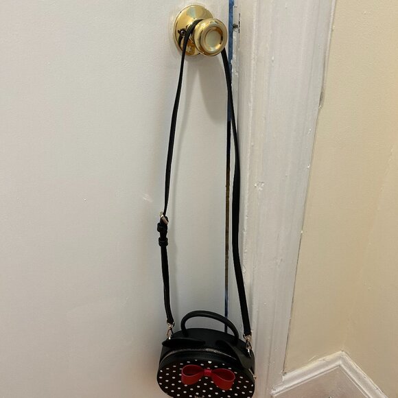 Kate Spade Minnie Mouse Polka Dot Leather Shoulder Bag - Picture 4 of 4